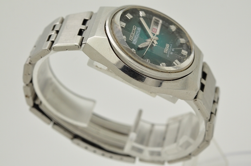  原文:セイコー 1974年 ファイブアクタス 純正ベルト付 ビンテージ メンズ 腕時計 自動巻き 緑 グリーン SEIKO 5ACTUS GREEN VINTAGE 6106-7690