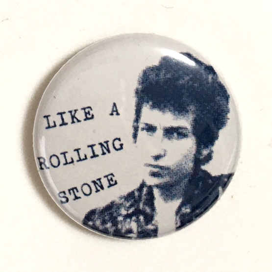 25mm 缶バッジ Bob Dylan Like A Rolling Stone ボブディラン 追憶のハイウェイ61_画像1