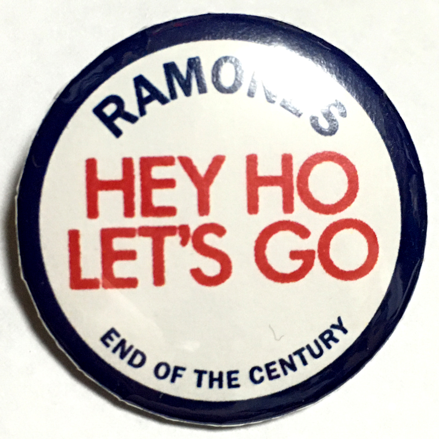 32mm 缶バッジ RAMONES HEY HO LET'S GO ラモーンズ End Of The Century Power Pop パワーポップ Punk パンク_画像1