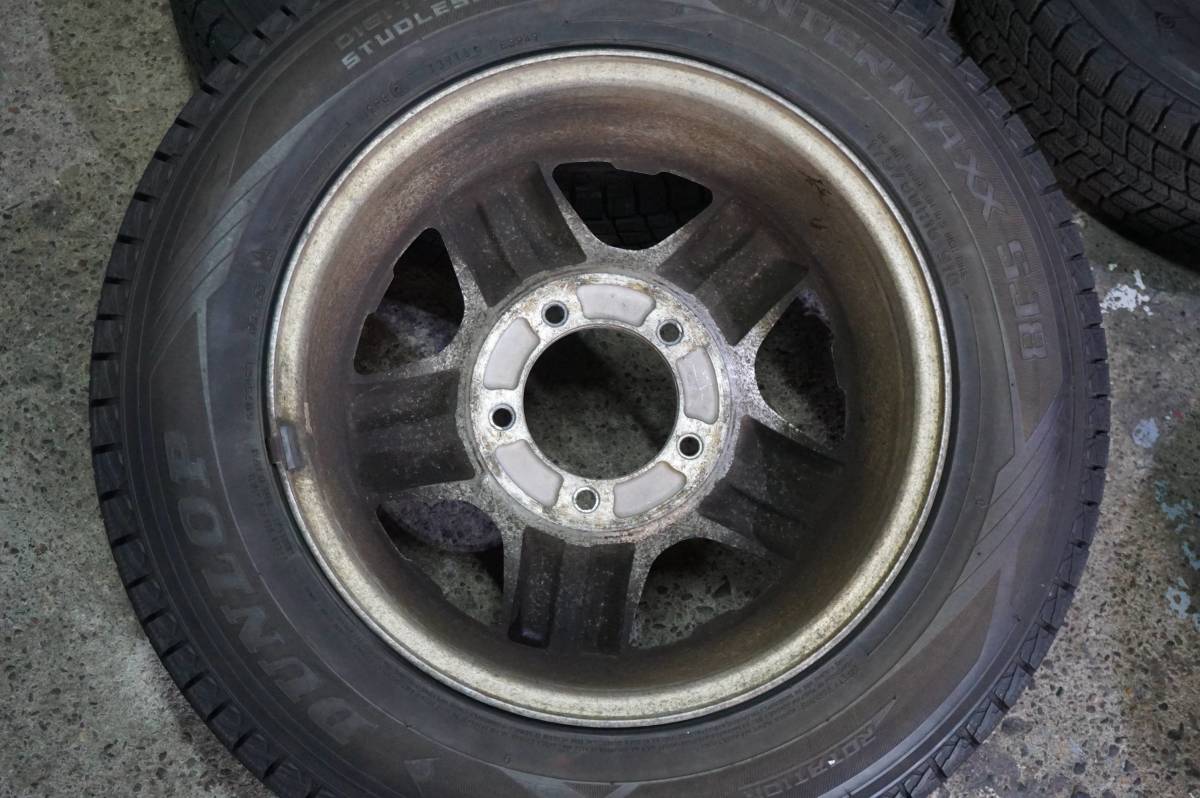 深溝8-9mm ダンロップ ウインターマックスSJ8 175/80R16 ジムニー純正 アルミホイール 5.5J +22 PCD139.7 JA11 JA22 JB23 等 *843c_画像10