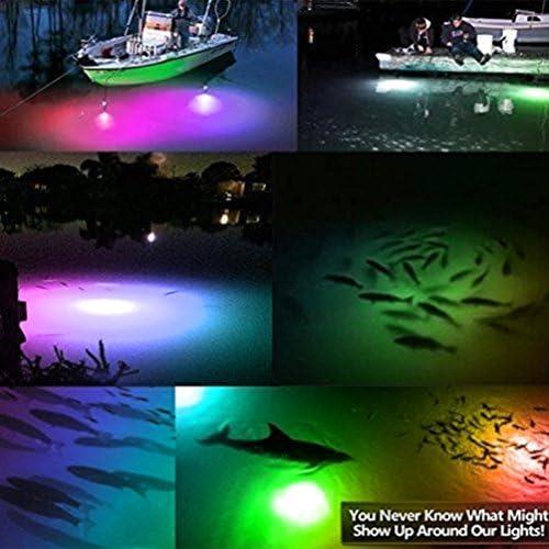 LEDGLE 水中 集魚灯 集魚ライト 高輝度LEDライト 夜釣り イカ釣り 海水 淡水 ライト 電池付き16.5cm 4本セット レインボー_画像6
