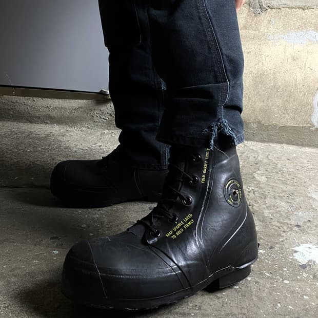 TAKAHIROMIYASHITA The soloist. RAF SIMONS BATA boots 米軍ミッキーブーツ 27cm 9R BLACK_画像2