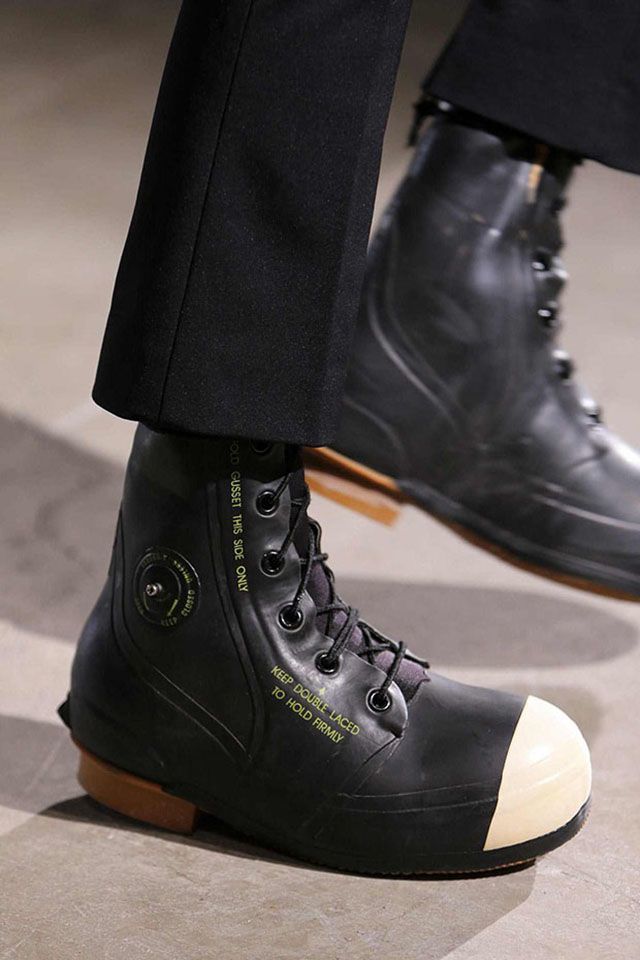 TAKAHIROMIYASHITA The soloist. RAF SIMONS BATA boots 米軍ミッキーブーツ 27cm 9R BLACK_画像3