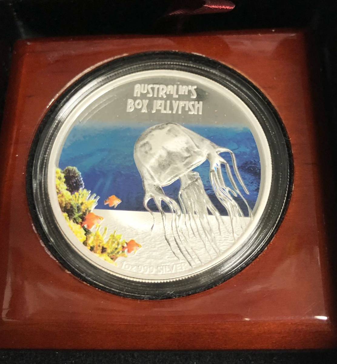 オーストラリア 銀貨 2011年 クラゲ JELLYFISH 1oz シルバー プルーフコインの画像2