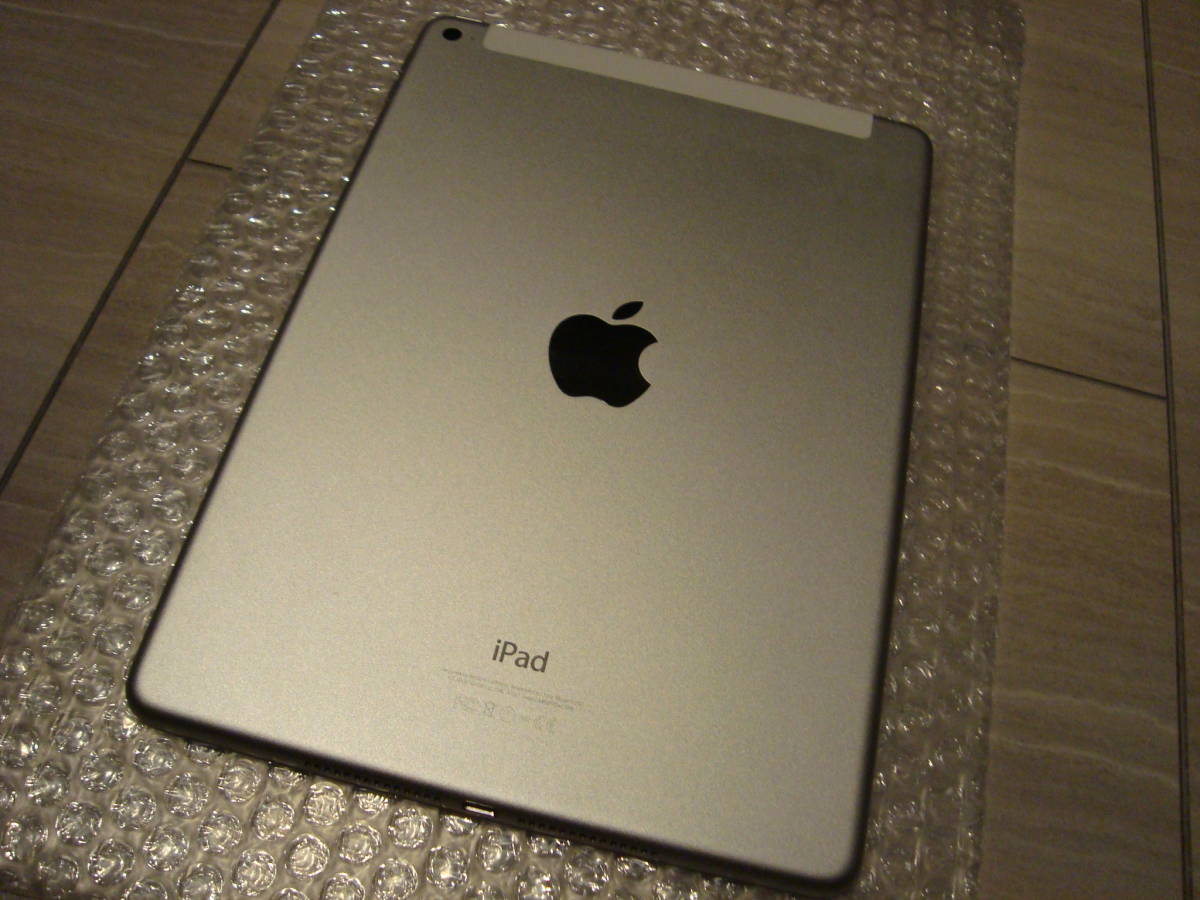 1円〜美品【 iPad Air 2　 [Wi-Fi＋Cellularモデル]　セルラー　シルバー Apple 】＋ おまけ 「 液晶保護フィルム (新品）」_画像1