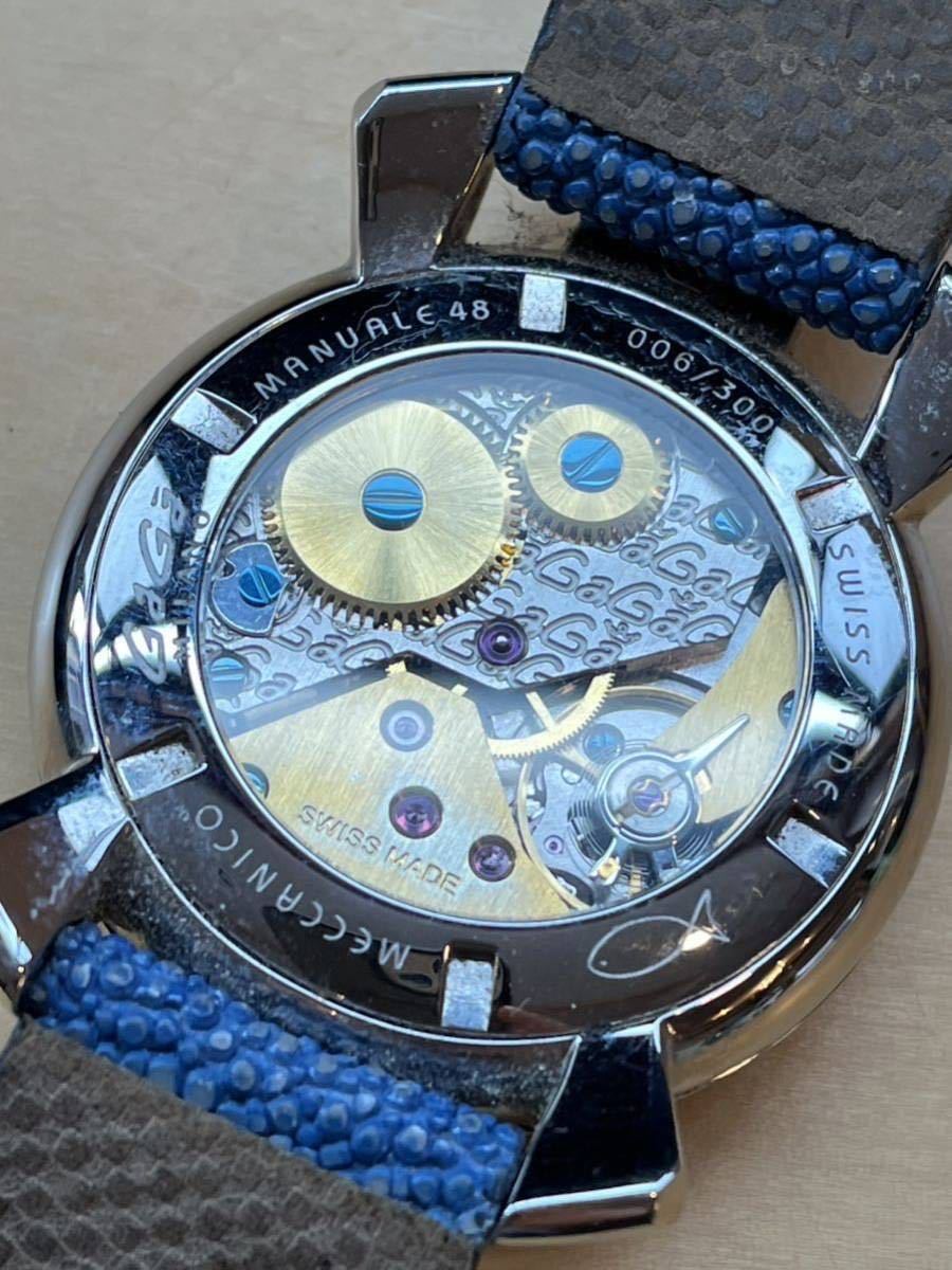 【GAGA MILANO】ガガ ミラノ GaGa MANUALE 48 マニュ 腕時計 メンズ腕時計　ヒョウ柄　世界限定300本_画像5