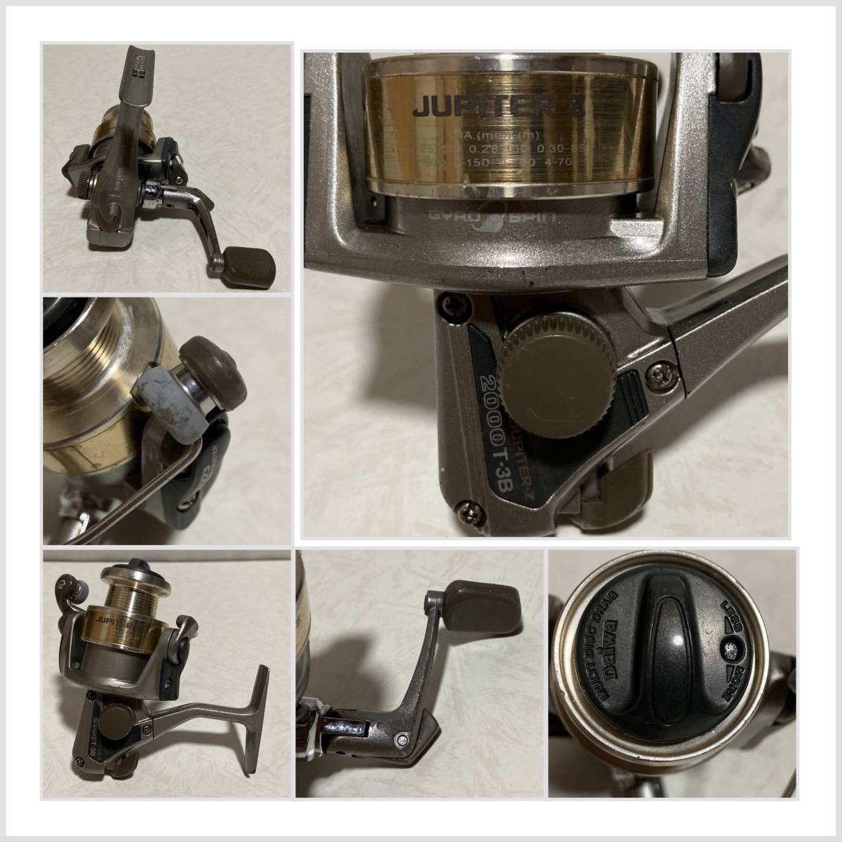 【Daiwa】JUPITER-Z 2000・2500T-3B【RYOBE】Applause SS2000i【SHIMANO】NAVE2500など7点SET☆ジャンク扱い・中古現状品_画像7