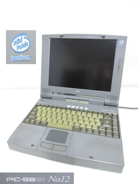 S2671S PC98 ノートブック NEC PC-9821Na12/S8 通電OK 起動不可 (ロジテック：LPM-FM560E/HDD：810MBあり) ジャンク品_画像1