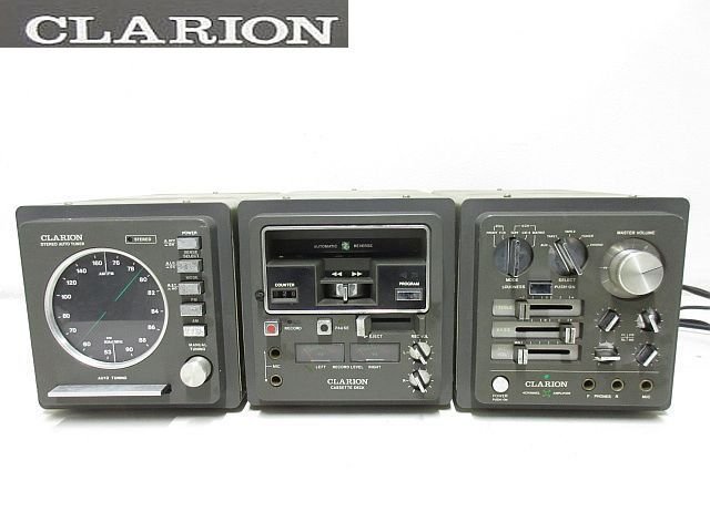 S2660M CLARION/クラリオン★4chアンプ/MA-4000A ・チューナー/MT-9000A ・カセットデッキ/MD-8000A ジャンク品_画像1