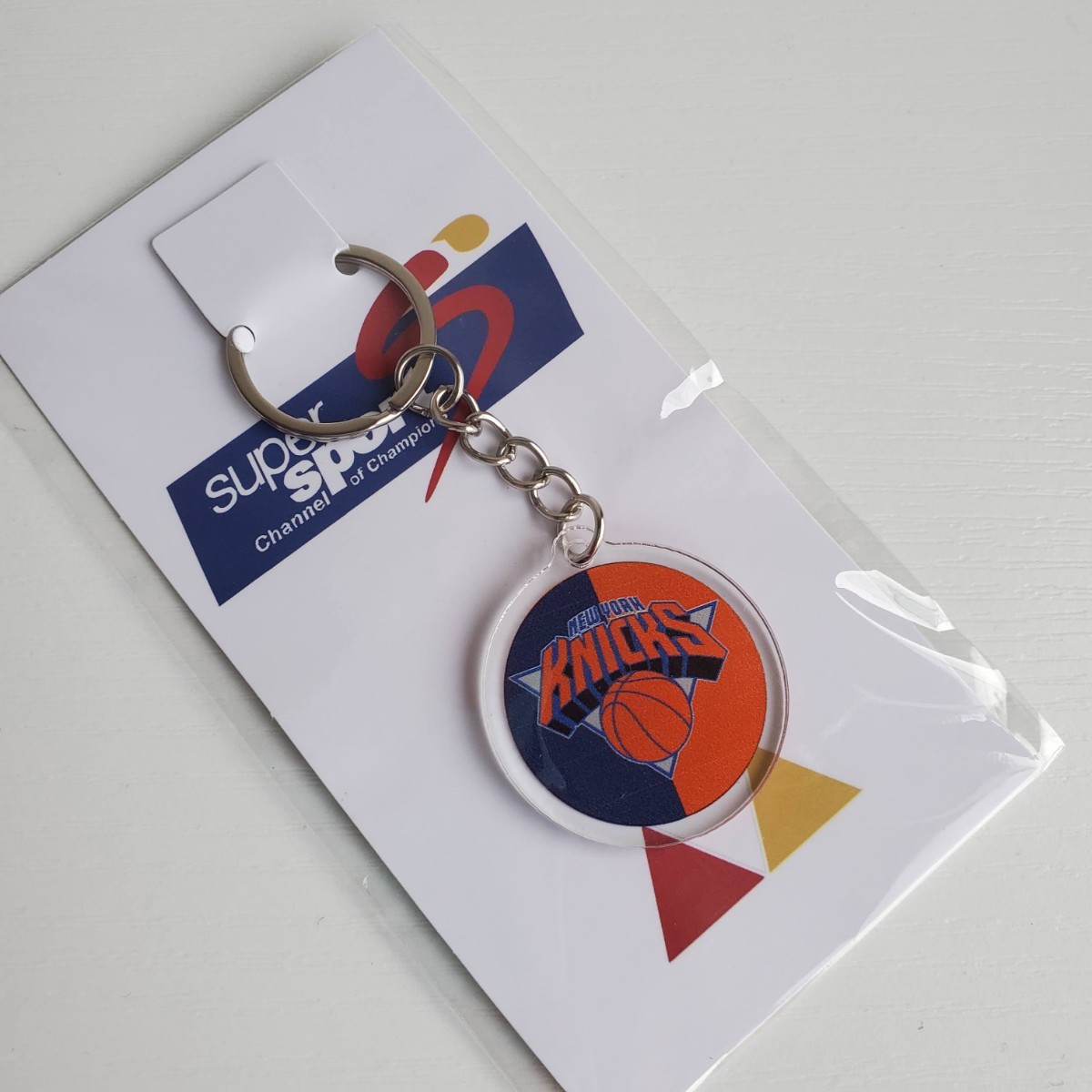 新品 キーリング ニューヨーク・ニックス NBA バスケット USA ロゴ キーホルダー keychain バスケットボールの画像3