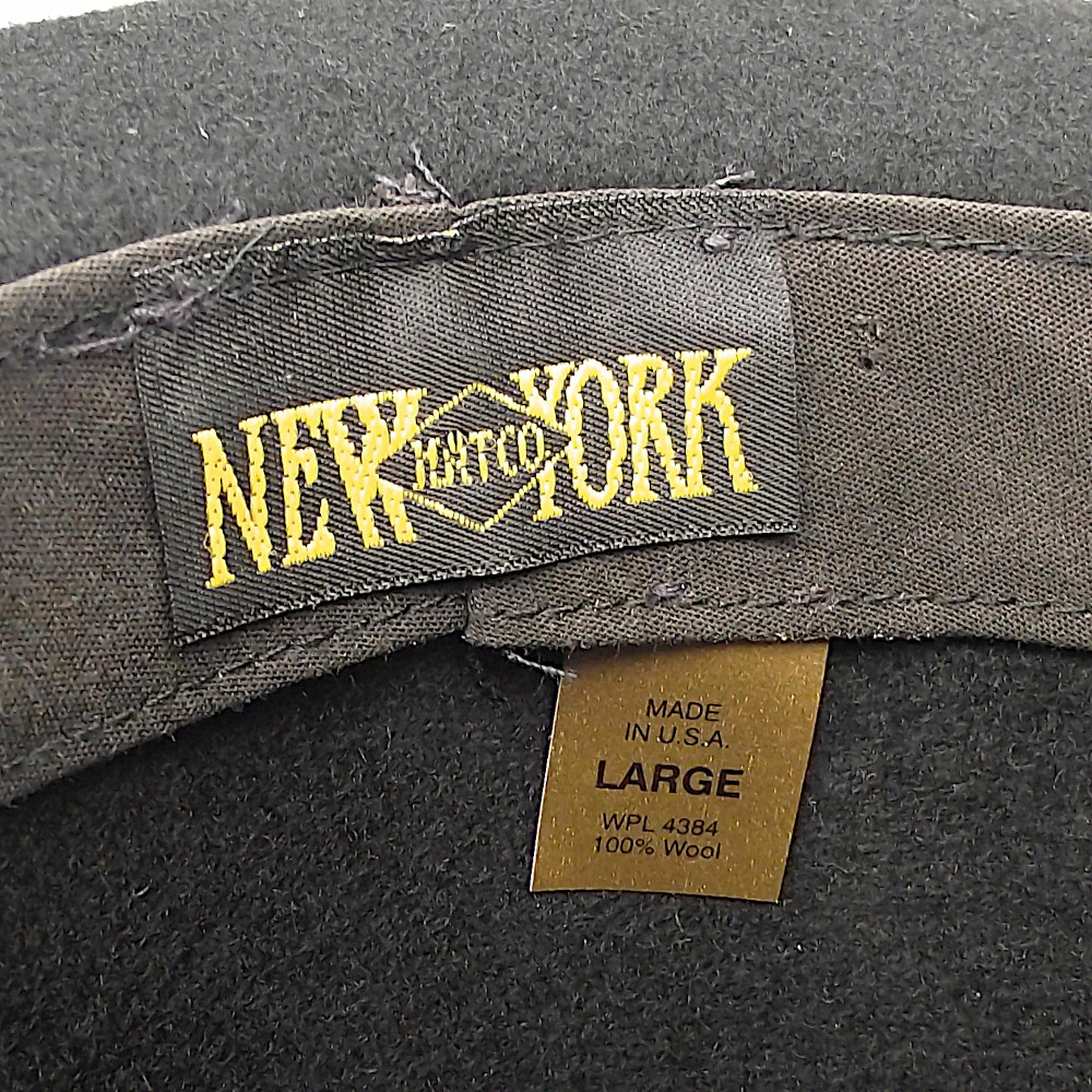 NEWYORK HAT CO. ニューヨークハット WPL4384 Size L Wool 100% Made in USA メンズ フェドラハット シルクハット 帽子 送料無料ですの画像5