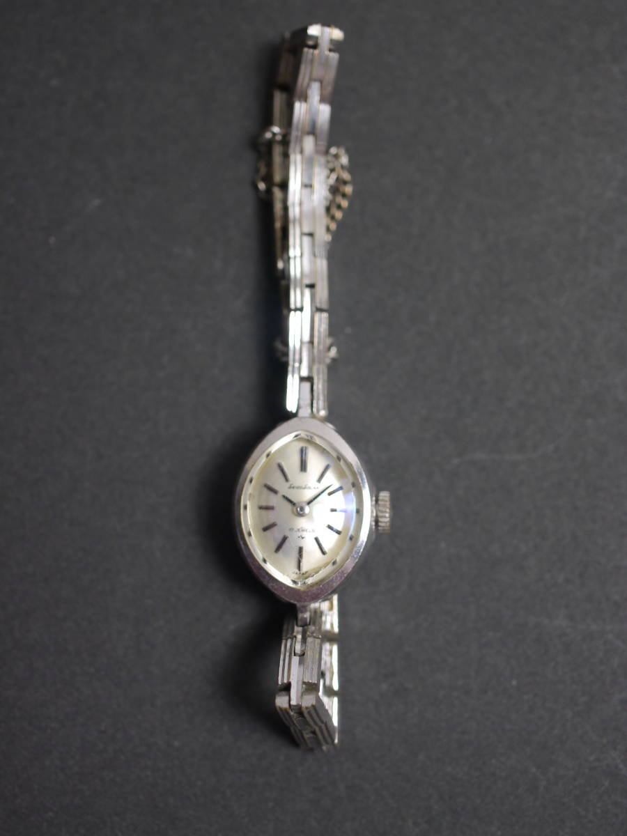 セイコー SEIKO SOLAR 17石 手巻き 2針 純正ベルト 10-8190 女性用 レディース 腕時計 W450 ジャンク_画像5