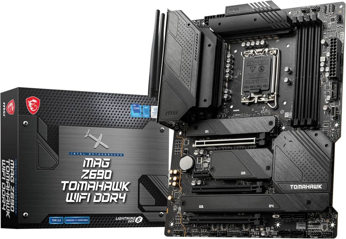 MSI MAG Z690 TOMAHAWK WIFI DDR4 Intel Z690 ATXマザーボード DDR4メモリ対応マザーボード新品未使用品_画像3