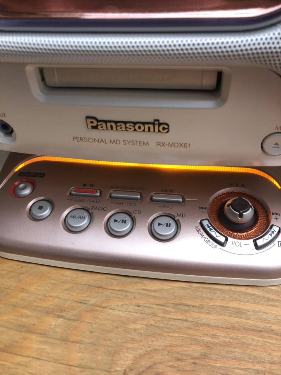 【パーソナルＭＤシステム/訳あり】Panasonic RX-MDX61 2004年製CD _画像2