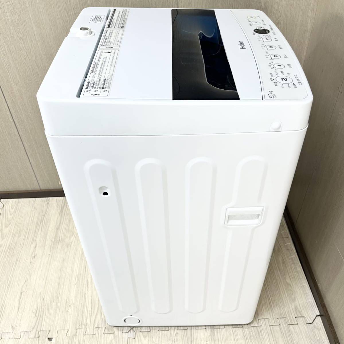 ★【売り切り】★2021年製★Haier ハイアール 全自動電気洗濯機 JW-C55D 5.5kg 90L 洗濯機 生活用家電 1人暮らし 引っ越し 通電確認済み_画像4