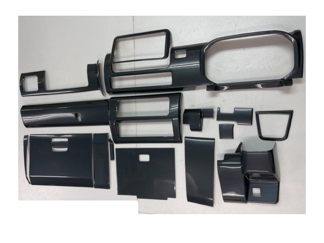 年末セールラスト　ハイゼットトラック後期　ジャンボ　エクストラ　S500P　インテリアパネルカバー　17ｐカーボン調　カーボン柄　内装パ_画像1