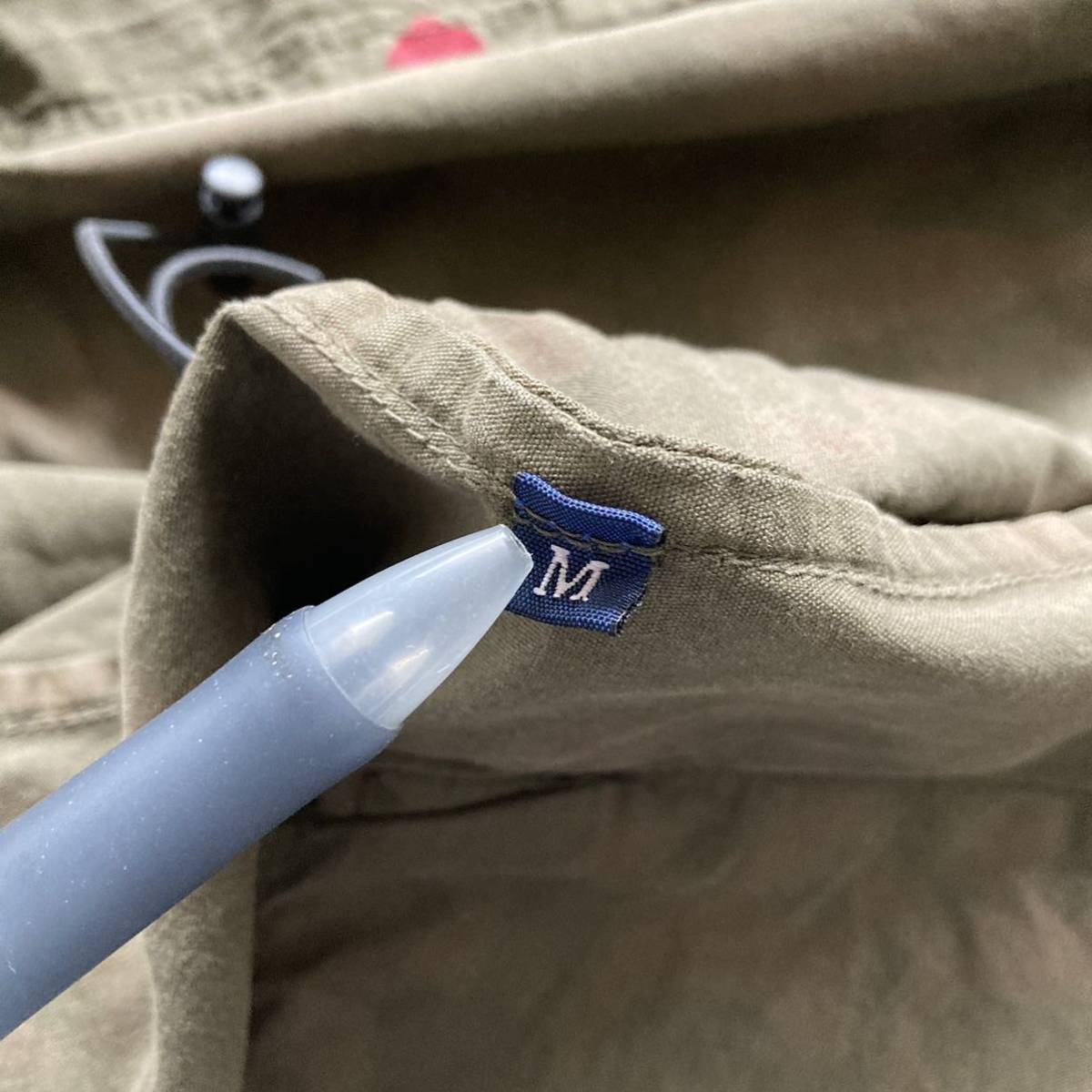 イタリア製 迷彩 フードジャケット ユーロ ブランド不明 ミリタリー M_画像9