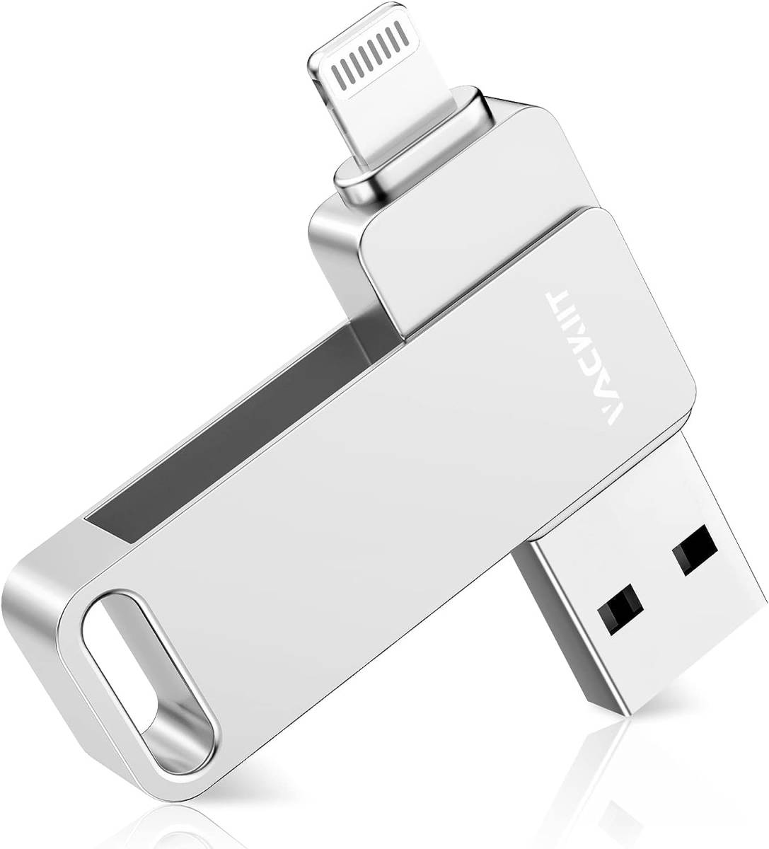 128GB Vackiit「MFi認証取得」iPhone用 usbメモリusb iphone対応 Lightning USB メモリー iPad用 フラッシュドライブ _画像4