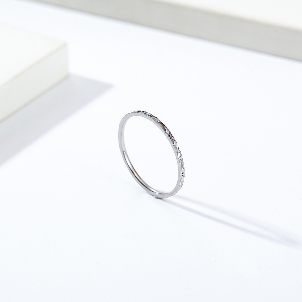 【コーティング施工！】指輪 アクセサリー レディース リング 細め 1mm幅 ピンキーリング 韓国ファッション シルバー_画像2