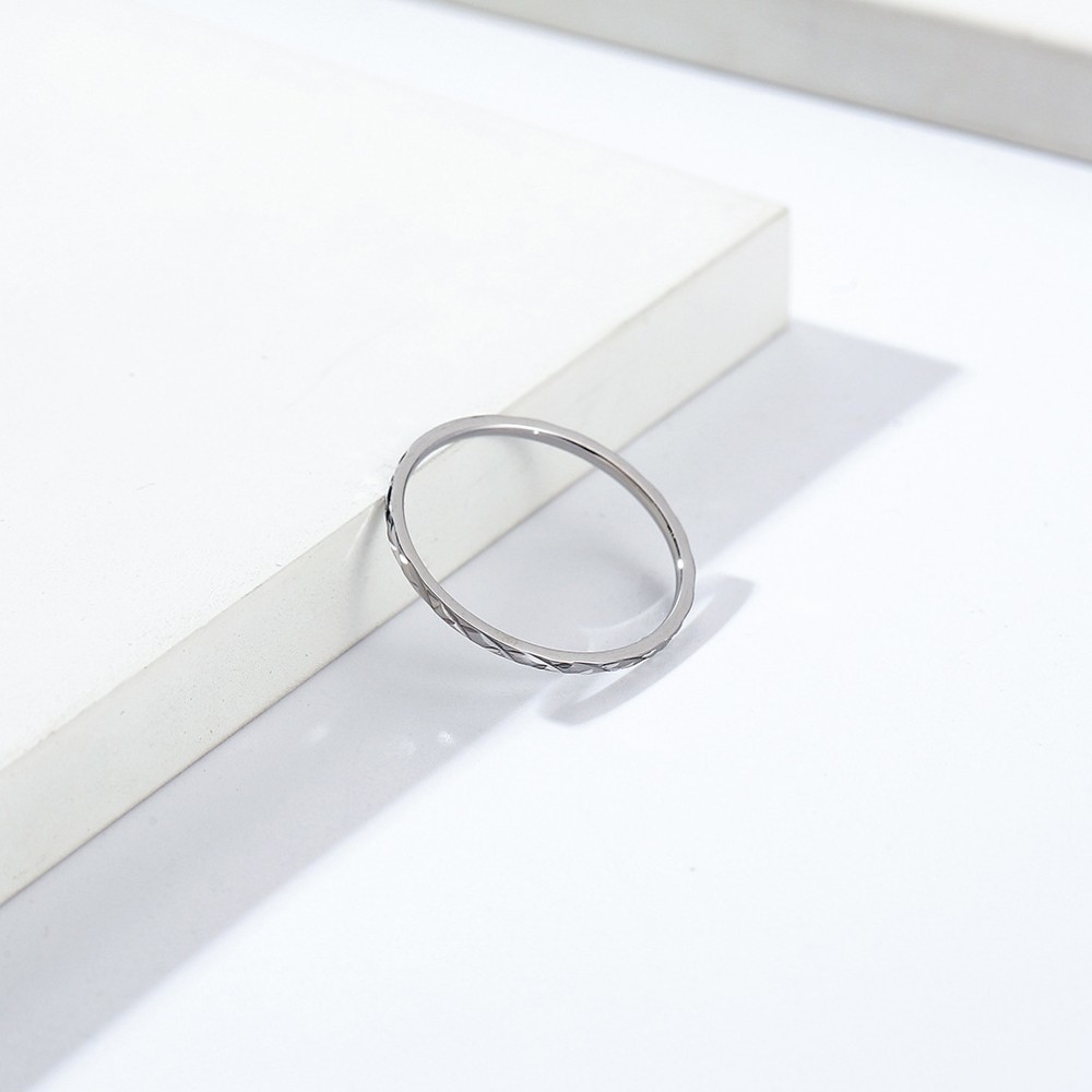 【コーティング施工！】指輪 アクセサリー レディース リング 細め 1mm幅 ピンキーリング 韓国ファッション シルバー_画像3