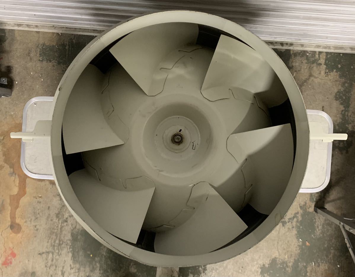 三菱　JF-350T1　産業用送風機　斜流ダクトファン　回転確認_画像5