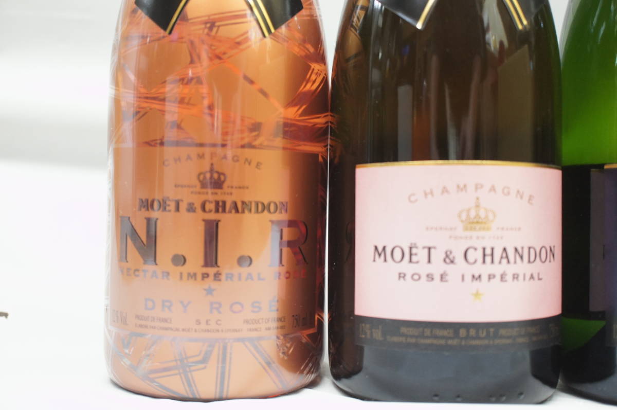 【新品/未開栓】モエシャンドン ロゼ / ネクタードライ ロゼ NIR / ネクター × 2 4本まとめ シャンパン 750ml 12％ MOET&CHANDON_画像3