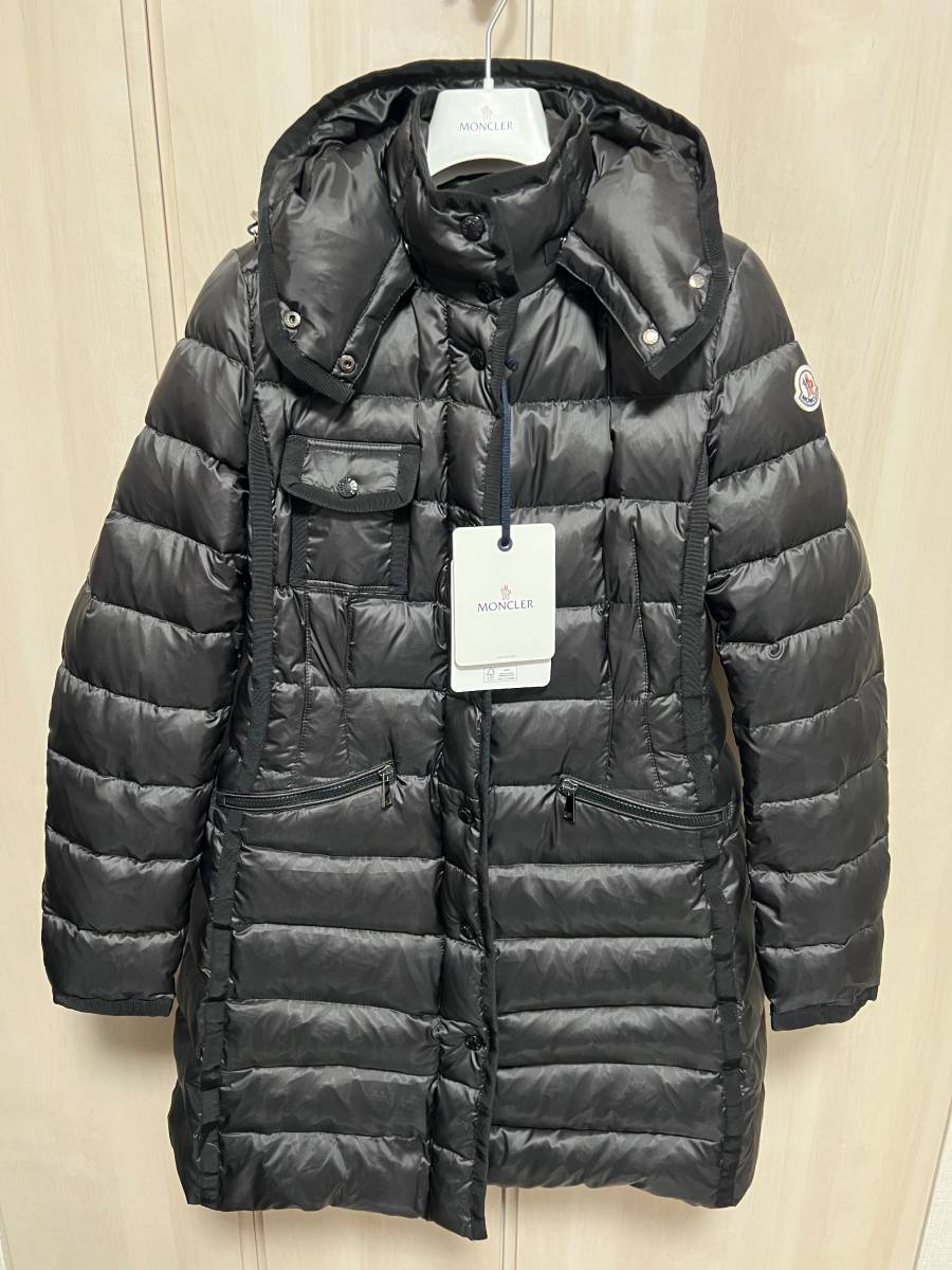 XL Size [неиспользованный] Moncler Hermine Erminne Down Jacket Tg4 Black Color Black ◆ Прайс списка 346 000 иен ◆ Пациент Длинный суд