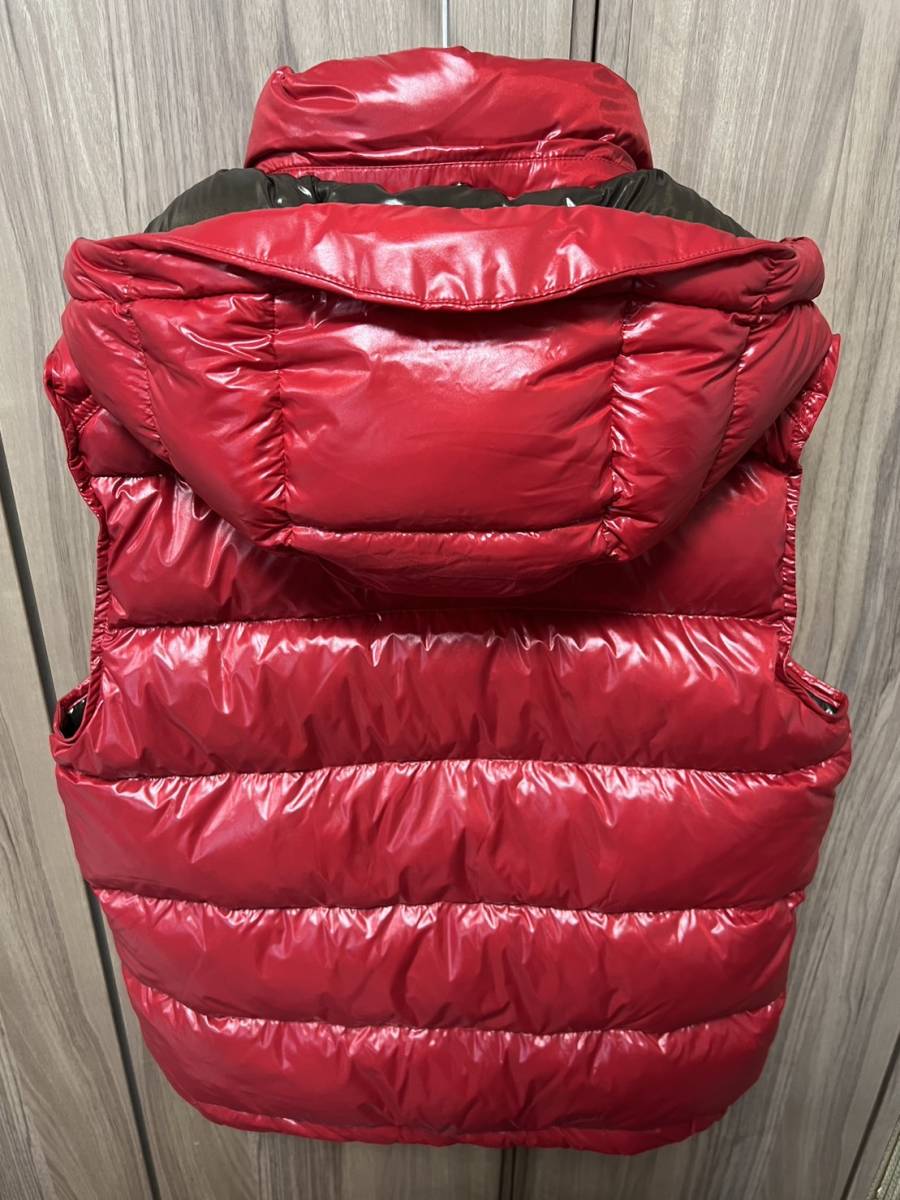 Mサイズ【未使用】MONCLER Bormes ダウンベスト TG1 レッド 赤色 正規