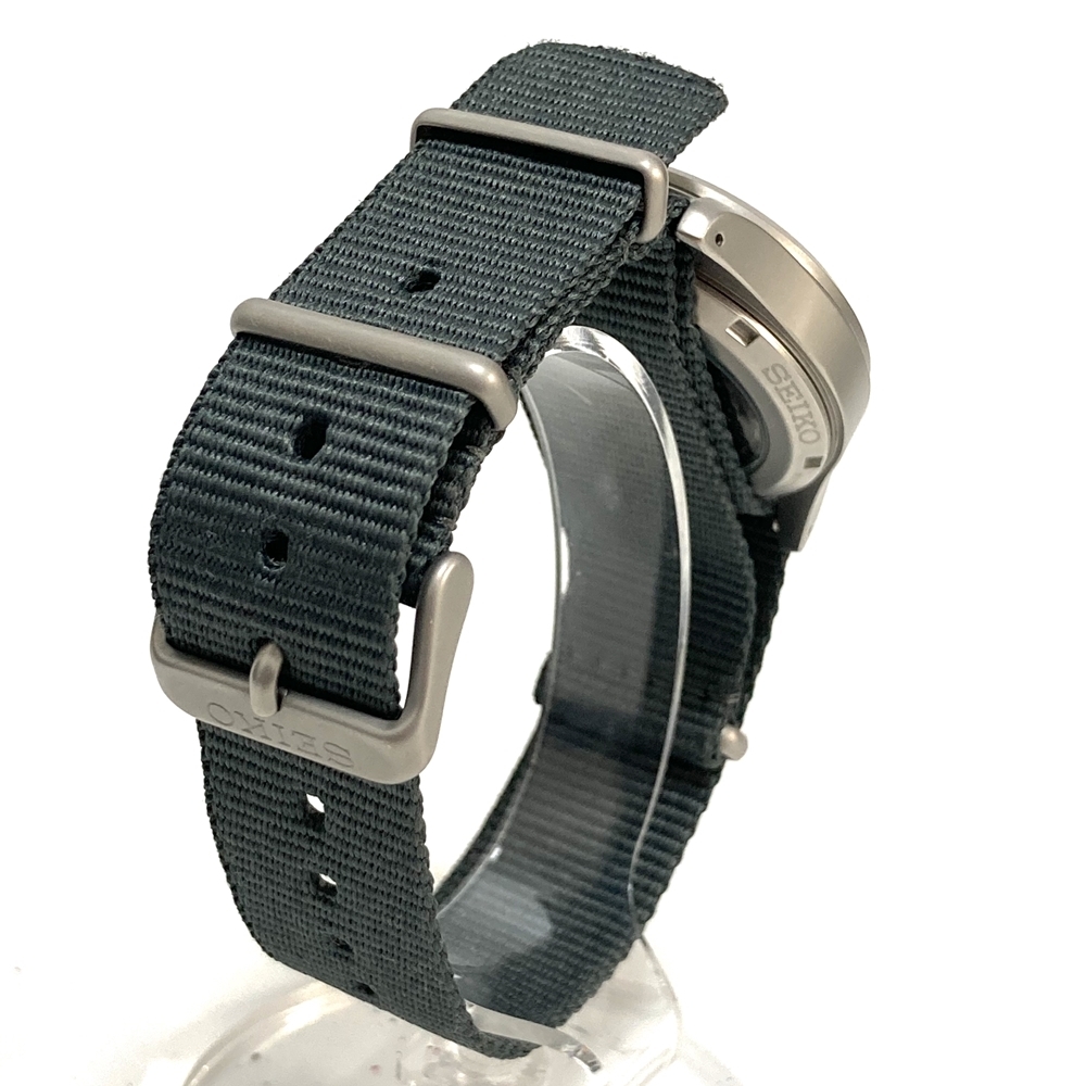 セイコー SEIKO 4R36-10A0 自動巻き 黒文字盤 メンズ 腕時計 ブラック 中古 かんてい局亀有店10220_画像3