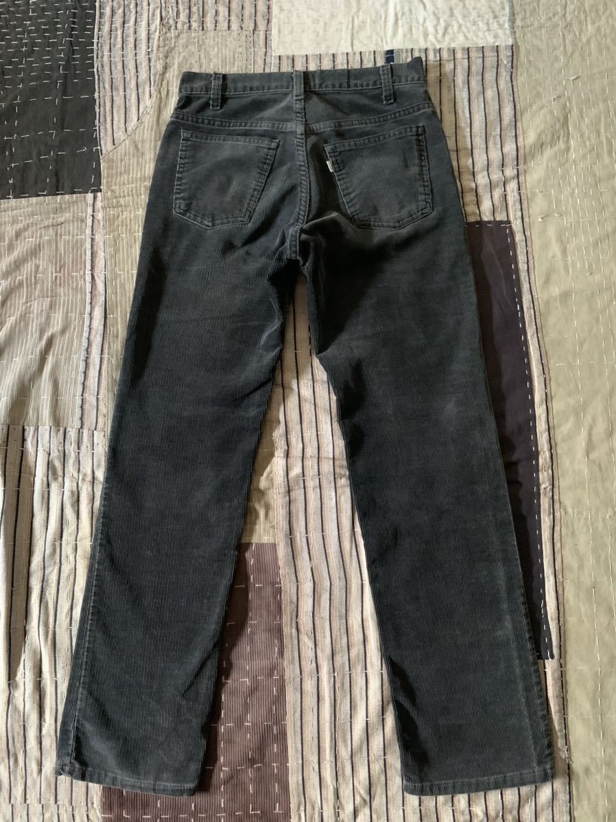 88年製 W29 L29 levi's 519 ブラック コーデュロイ パンツ vintage USA製 アメリカ製 リーバイス ビンテージ 黒 80s 90s 1558 サークルR_画像9