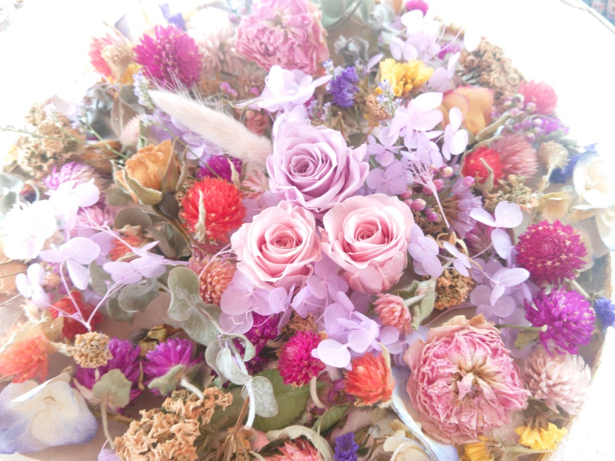 ☆Bouquet de minuit＊花材＊ヘッド＊詰合せ＊薔薇＊紫陽花＊色々＊リース ハーバリウムなどの作品づくりに＊感謝sale￥1～☆_画像4