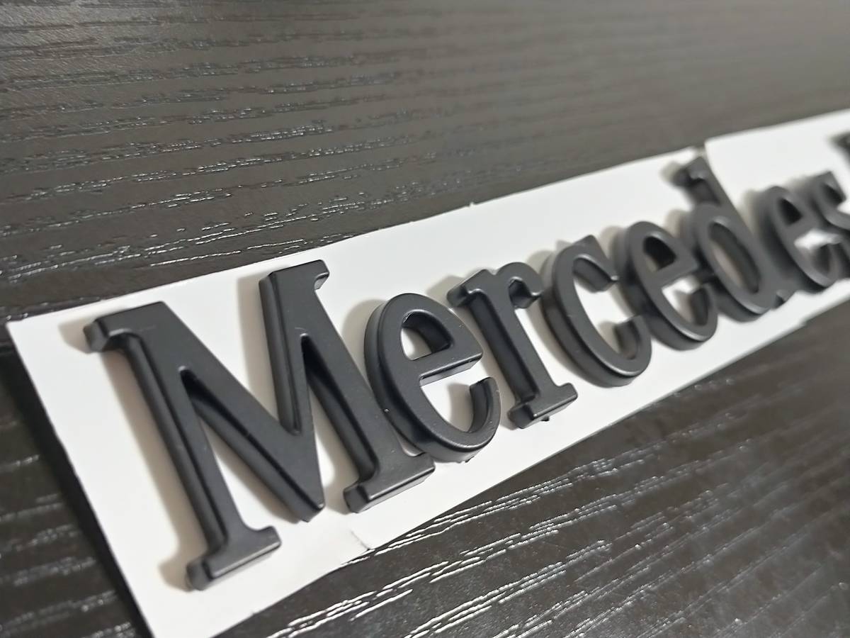 送料無料メルセデスベンツ Mercedes-Benzマットブラックトランク リア エンブレムW203W246W164W204W221W169W166W176W203W245W246R231w463_画像2