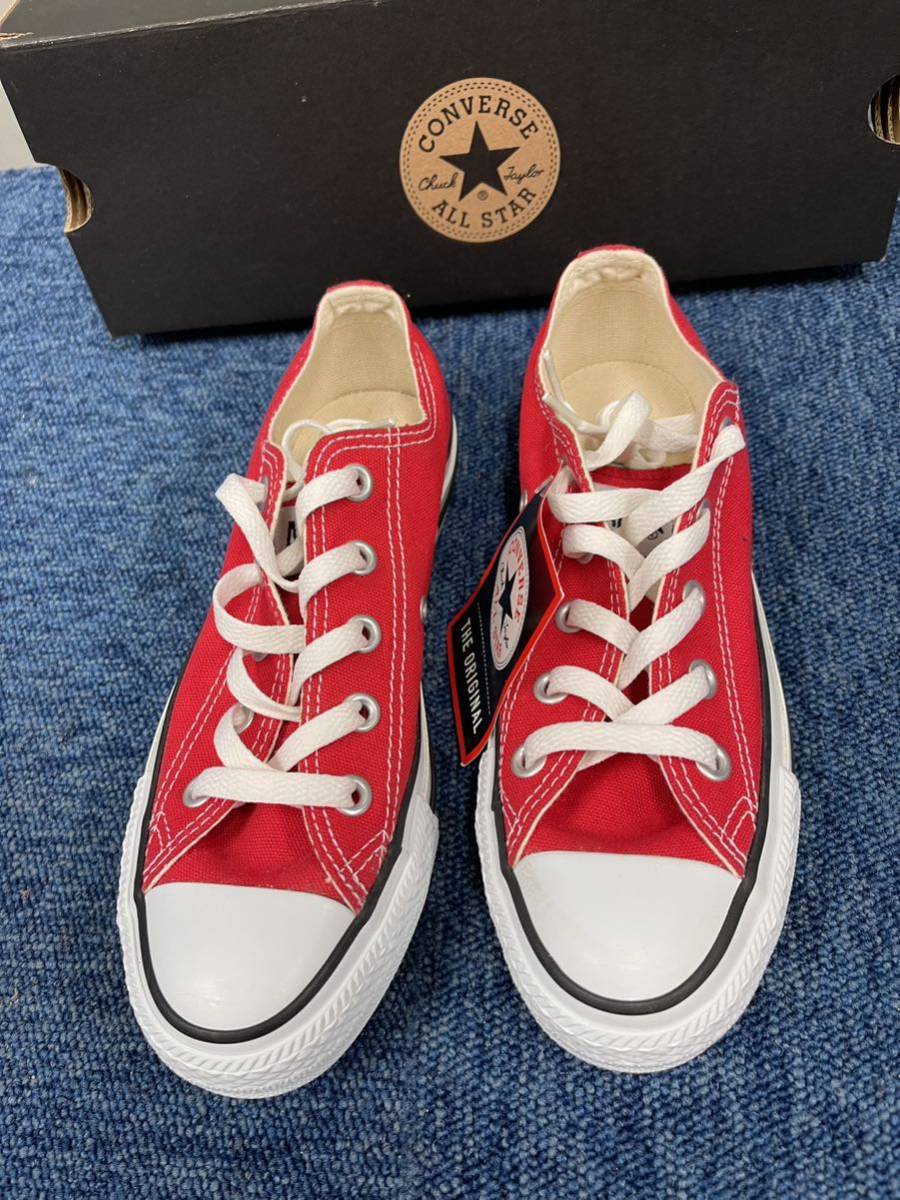 新品 CONVERSE ALL STAR OX RED M9696 22.5cm コンバース オールスター OX レッド スニーカー_画像2