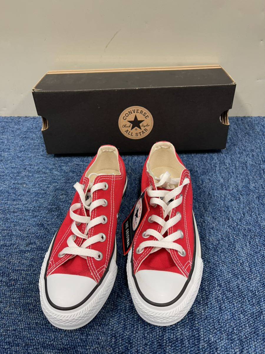 新品 CONVERSE ALL STAR OX RED M9696 22.5cm コンバース オールスター OX レッド スニーカー_画像1