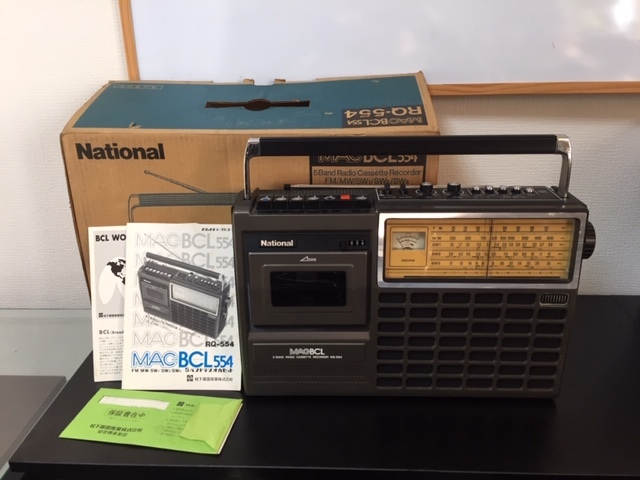  原文:National ナショナル MAC BCL554 ラジオ カセット RQ-554 