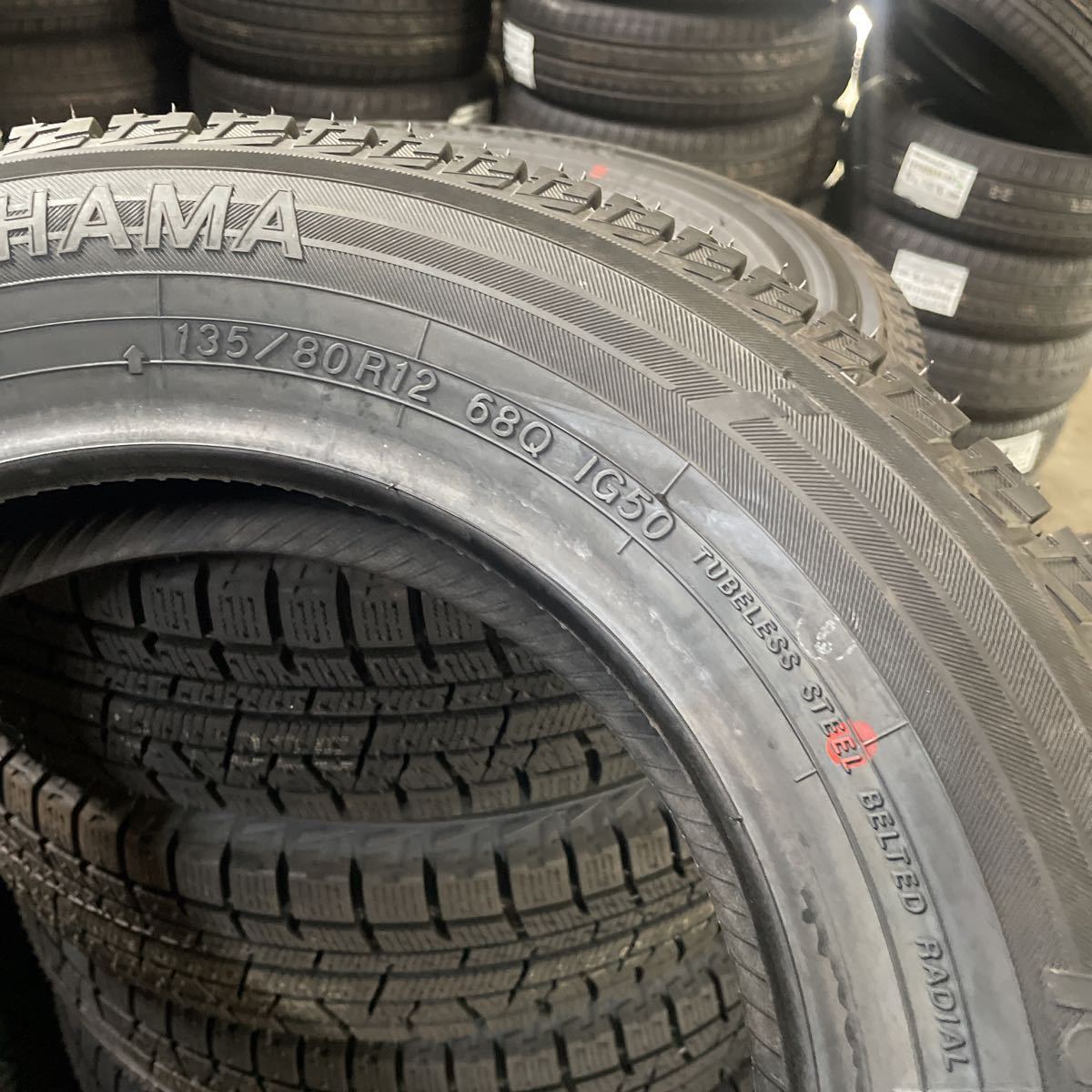 ヨコハマ135/80R12 未使用品　2021年式　4本セット：12000円_画像4