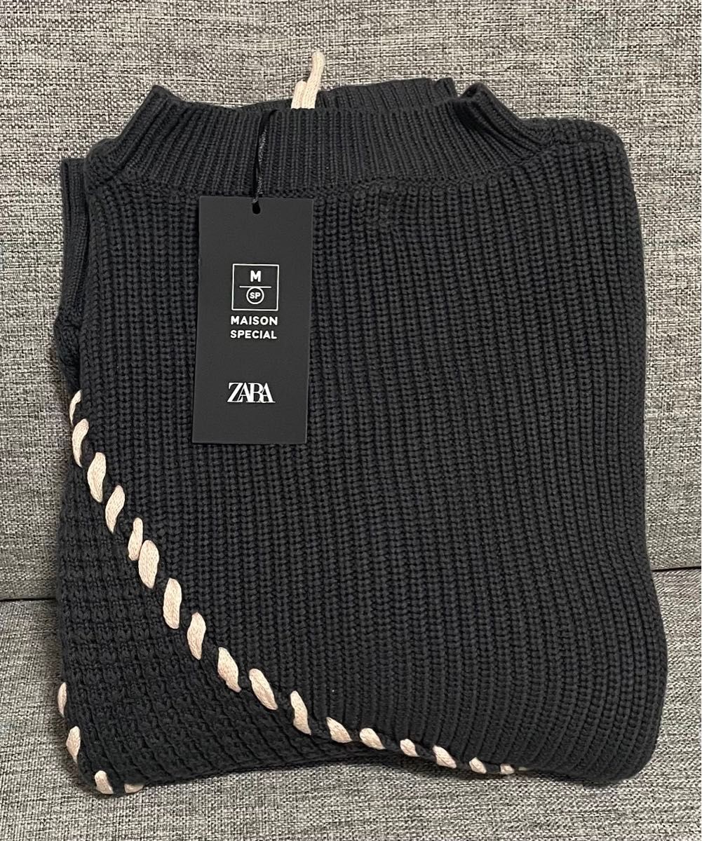ZARA セーター コントラストステッチ X MAISON SPECIAL M|Yahoo ZARA セーター コントラストステッチ X MAISON SPECIAL M|Yahoo