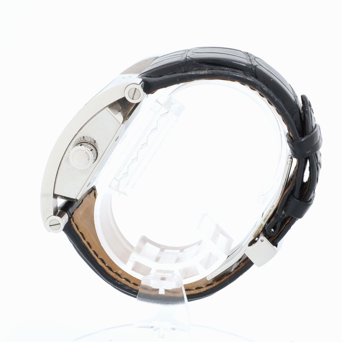 1円 定価50万 ブルガリ BVLGARI アショーマ 腕時計 メンズ 自動巻き デイト 革ベルト 動作品 AA48S_画像6