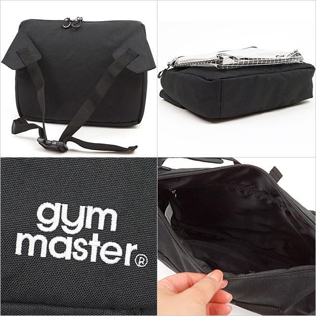 新品 gym master 2WAYボディバッグ + 着脱式クリアバッグ ショルダーストラップ 斜めがけ サコッシュ ブラック G265660 SU19 ジムマスター_画像2