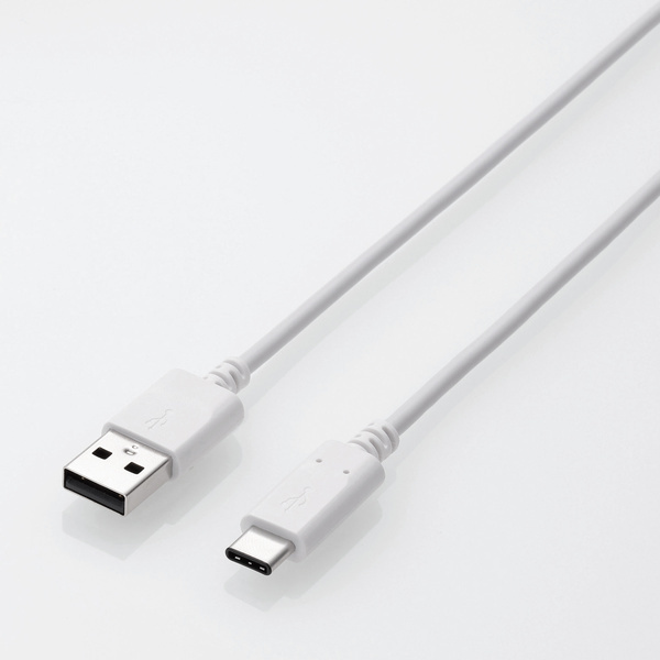 USB2.0ケーブル [C-A] 0.5m Certified Hi-Speed USB正規認証 USB Type-C搭載スマホ・タブレットに充電・データ転送できる: MPA-AC05NWH_画像2
