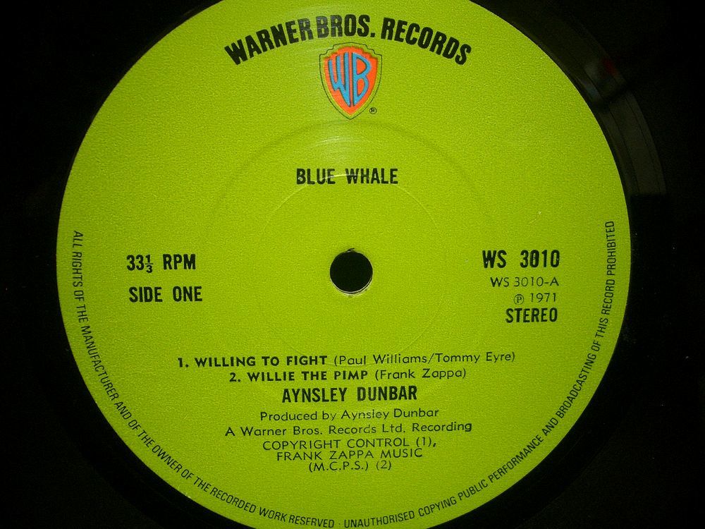 【LP】AYNSLEY DUNBAR RETALIATION BLUE WHALE UK70sジャズロック プログレ☆JOHN MAYALL RIFF RAFF COLOSSEUM英WARNER初回極美品!!!★_画像3