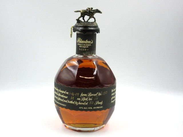 ★■未開栓 Blanton's ブラントン SINGLE BARREL シングルバレル ブラックラベル ウイスキー 40％ 750ml 2019年？_画像2