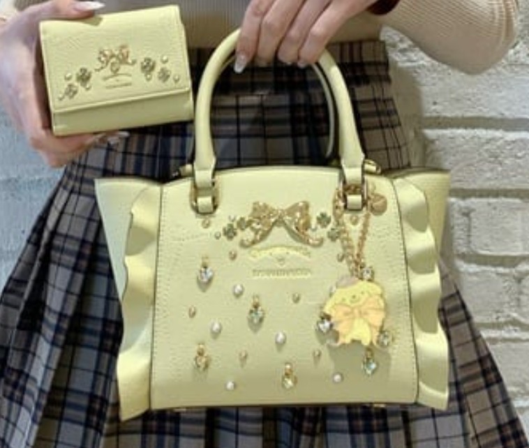  tag equipped sa man sa Vega Pom Pom Purin flata-( Mini )& back charm set Sanrio handbag shoulder bag 