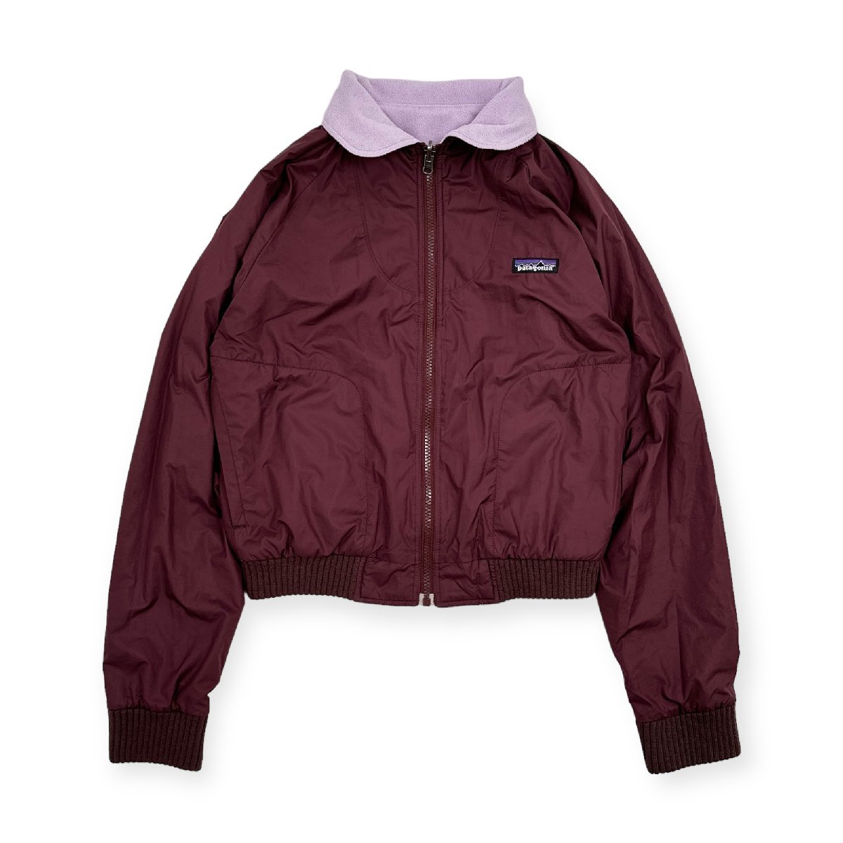 90's ビンテージ!!◆patagonia パタゴニア リバーシブル フリース ジャケット サイズ S/27225F7/ワインレッド/レディース/古着_画像1