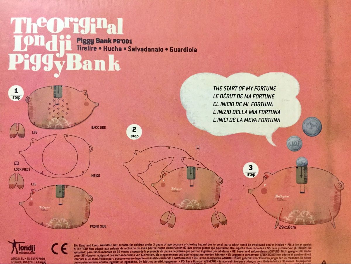スペイン　PIGGY　BANK（豚の貯金箱）