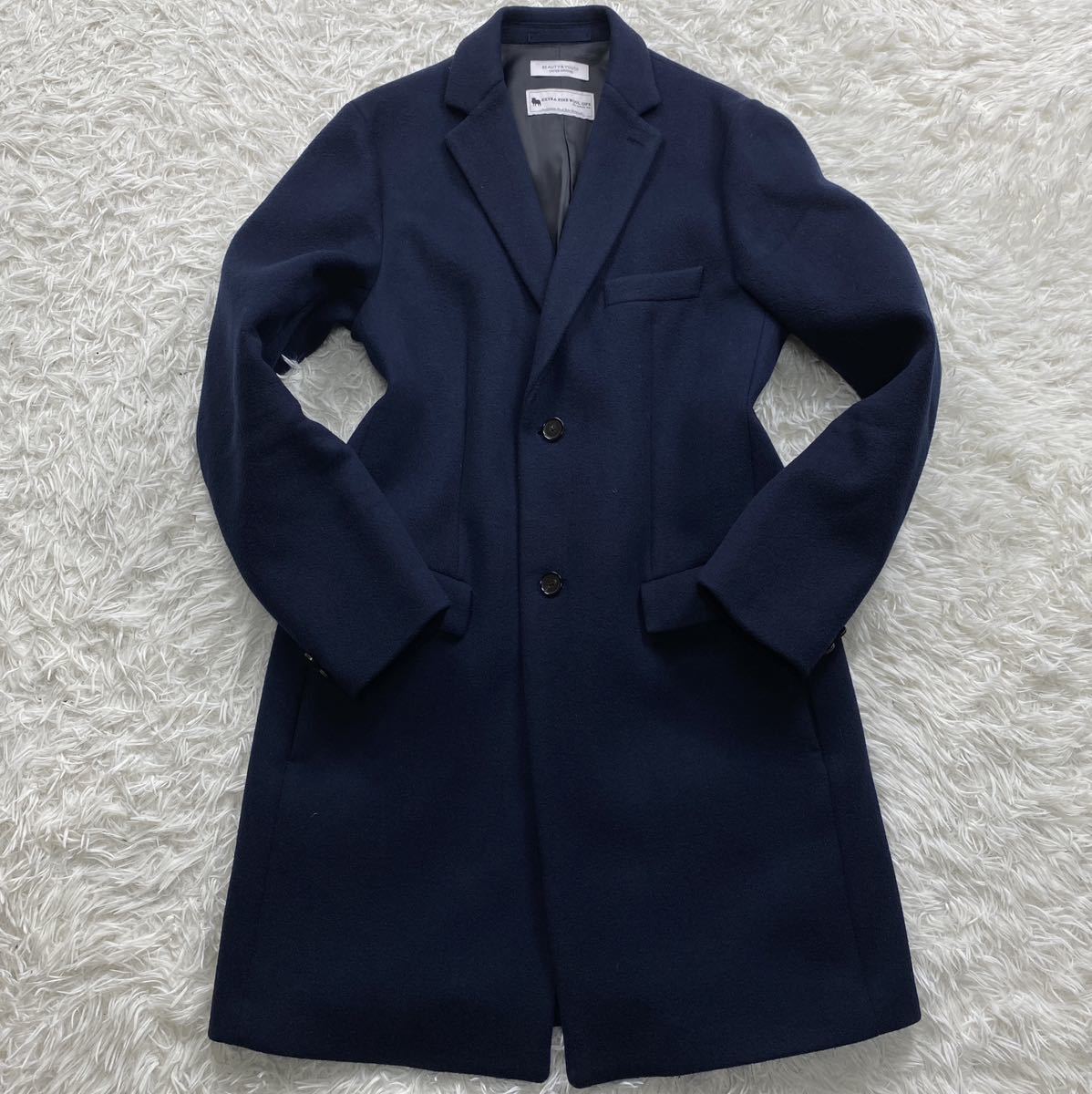 極美品/希少XL ユナイテッドアローズ EXTRA FINE WOOL 120'S