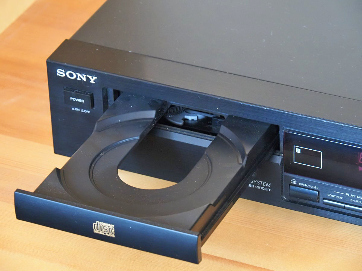 【動作確認済、でもちょい難アリ】 SONY ソニー CDプレーヤー CDP-391 （リモコン付）_画像4