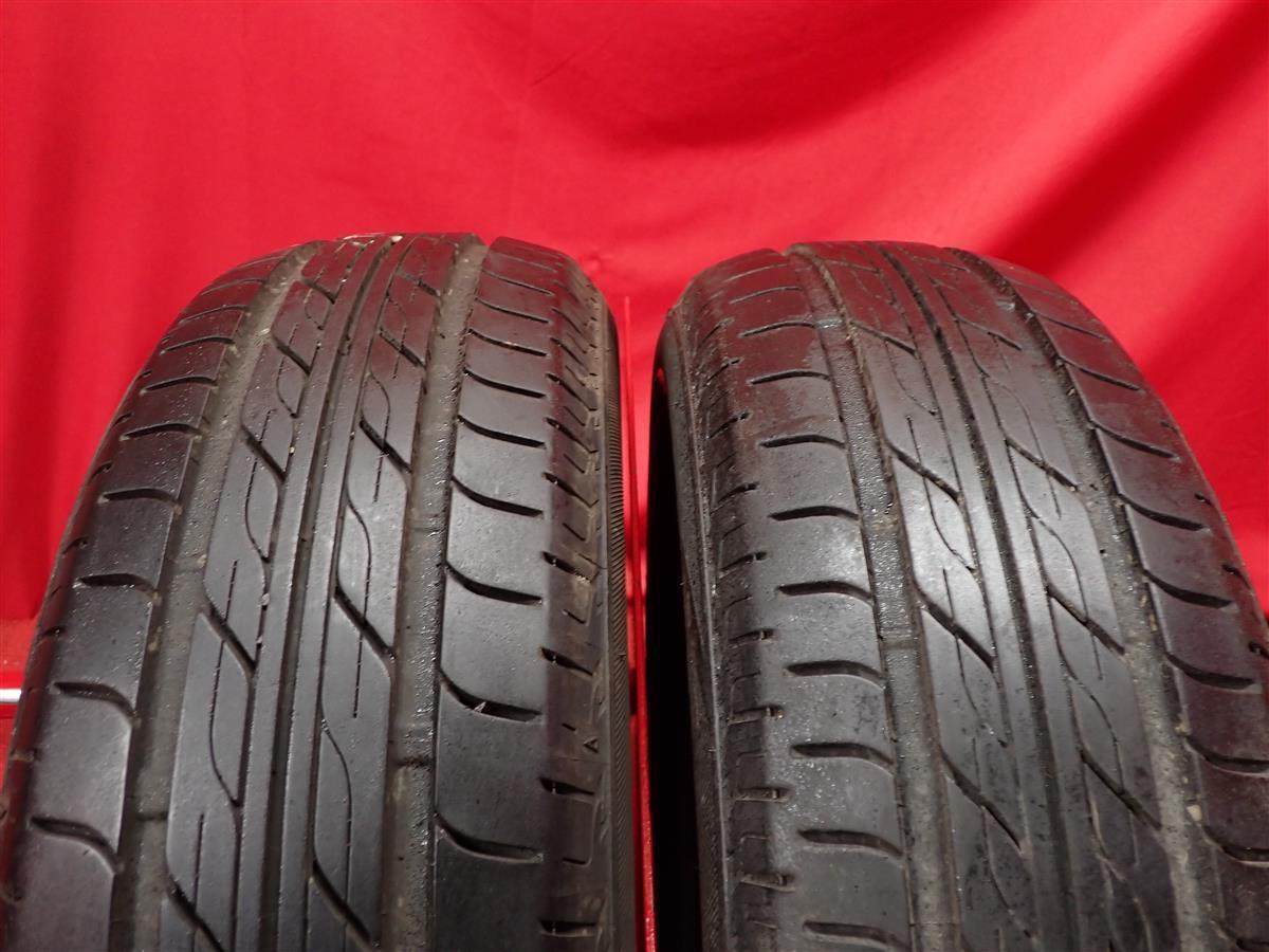 中古タイヤ 165/60R14 75H 2本セット ブリヂストン エコピア EX10 BRIDGESTONE ECOPIA EX10 8.5分山★n14 エブリイワゴン NVクリッパーリオ_画像1