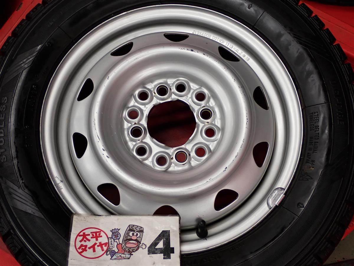 スタッドレス マルチスチール〈キャップ無〉+ ダンロップ DSX・2[ 155/70R13 ] 9/8.5分山★ エブリイ ミラ660 ミニカ ミニカ トッポ stwt13_画像8