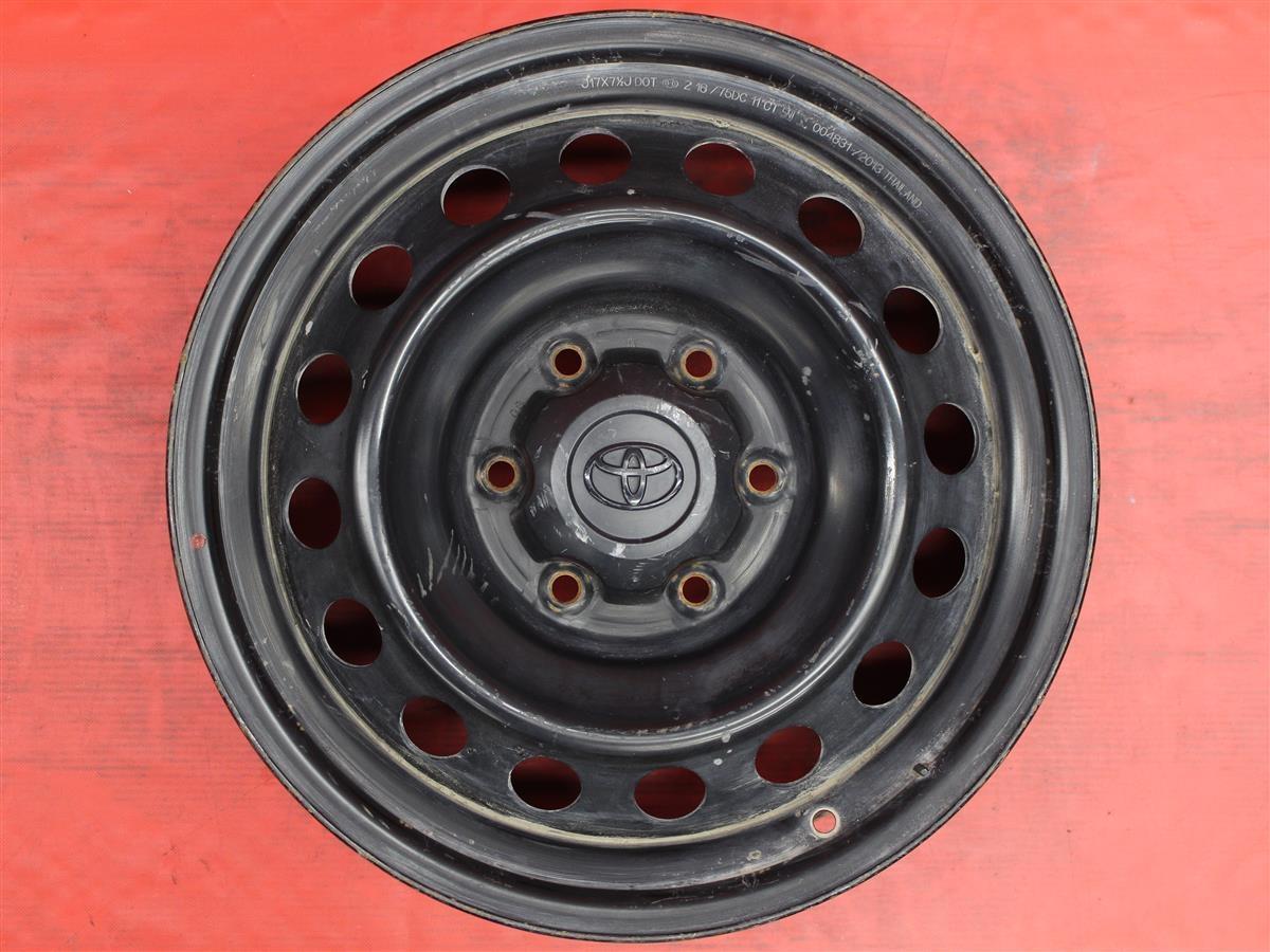 [ super-discount used 4 pcs set ] Toyota Hilux GUN125 pure steel iron wheel 17 -inch 7.5J +30 PCD139.7 6 hole hub diameter Φ106 cc17